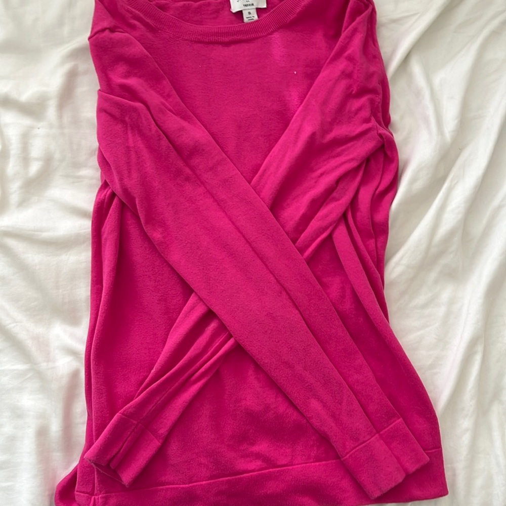 Hot Pink JCrew Lightweight Sweater